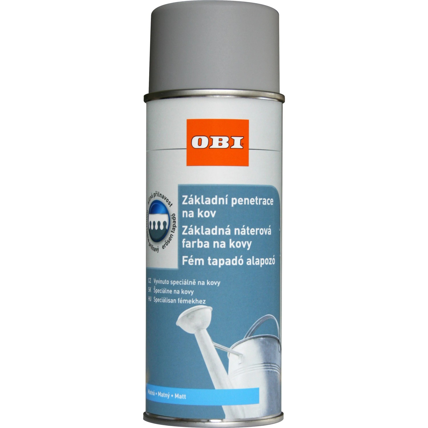 E-shop OBI Farba základná na kov sivá 400 ml
