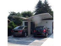 Ximax Alu prístrešok na 2 autá Portoforte Typ 60-Y vzhľad ocele 543 x 495 cm