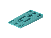 Wolfcraft Dištančné kliny plastové 40 ks