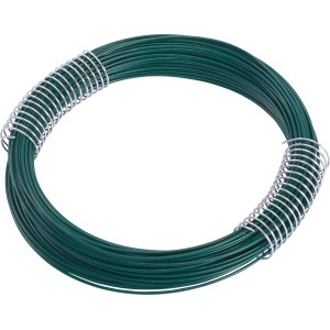 Zelený viazací drôt, hrúbka 1,4 mm, dĺžka 20 m, navinutý.