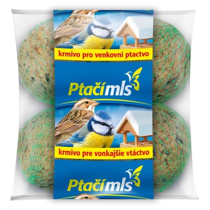 Ptačímls Krmivo pre vonkajšie vtáctvo, lojové gule, 4 x 98 g. 4 ks