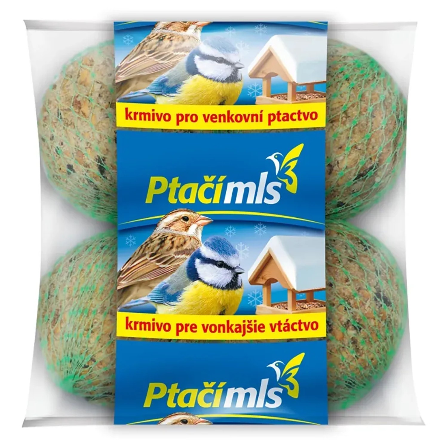 E-shop Ptačímls Krmivo pre vonkajšie vtáctvo, lojové gule, 4 x 98 g. 4 ks