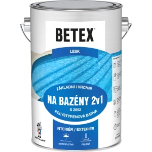 Vedro základnej farby Betex pre bazény, pre vnútorné aj vonkajšie použitie.