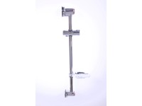 Protimex Prisavná sprchová tyč s mydleníkom chrómová, 60 cm