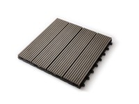 Guttadeck WPC terasová dlažba, svetlo sivá, 30 x 30 cm