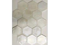 Euro Stone Keramická mozaika Cadiz Hexagon biela 26 x 29,9 cm Euro Stone Keramická mozaika Cadiz Hexagon biela 26 x 29,9 cm