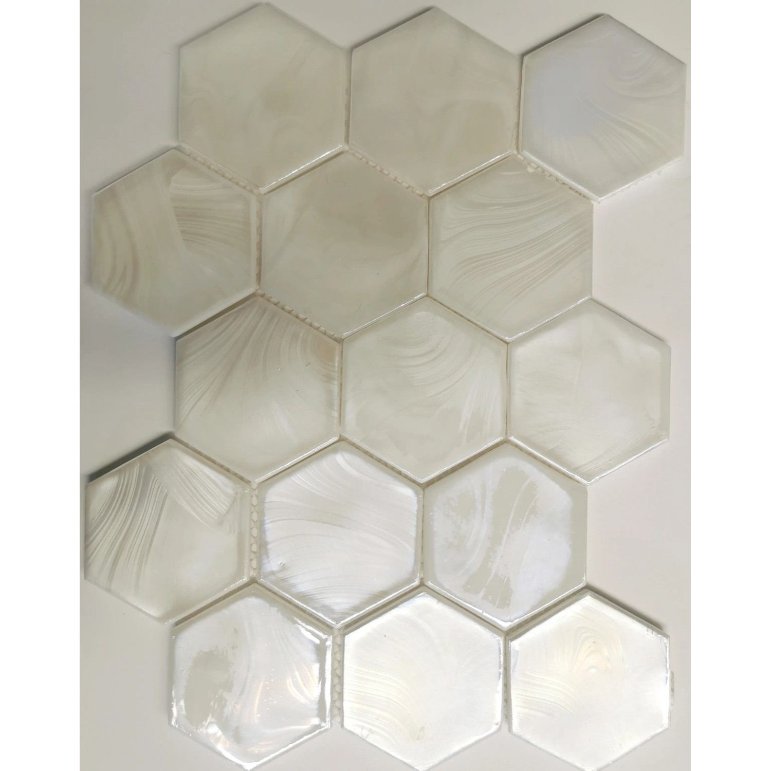 E-shop Euro Stone Keramická mozaika Cadiz Hexagon biela 26 x 29,9 cm