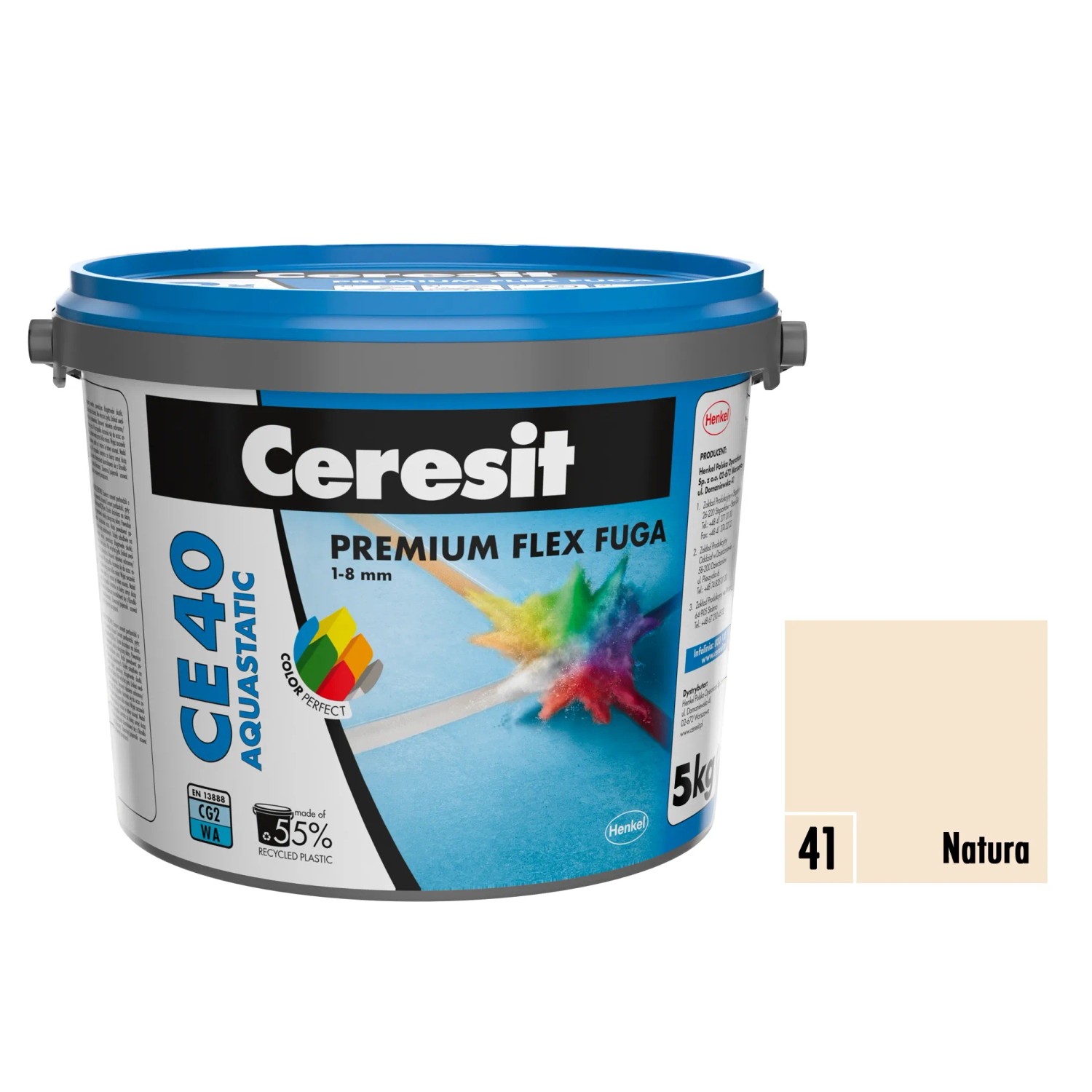 E-shop Ceresit Flexibilná škárovacia hmota CE 40 Aquastatic Natura, 5 kg