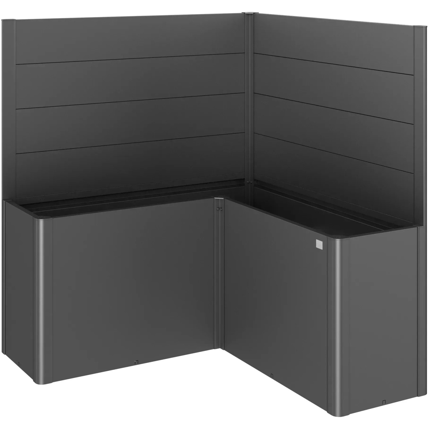 E-shop Biohort Zástena pre záhony vyvýš. 1,5 x 1,5/Belvedere L150 bez skla tm.sivá