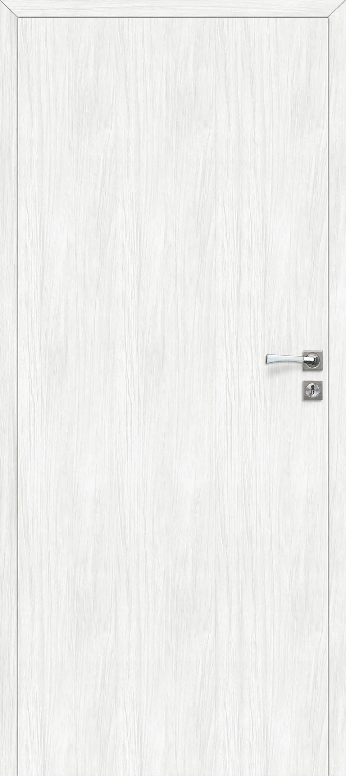 Voster Bezfalcové interiérové dvere plné, fólia Platinum, Bianco, 70 Ľ/P