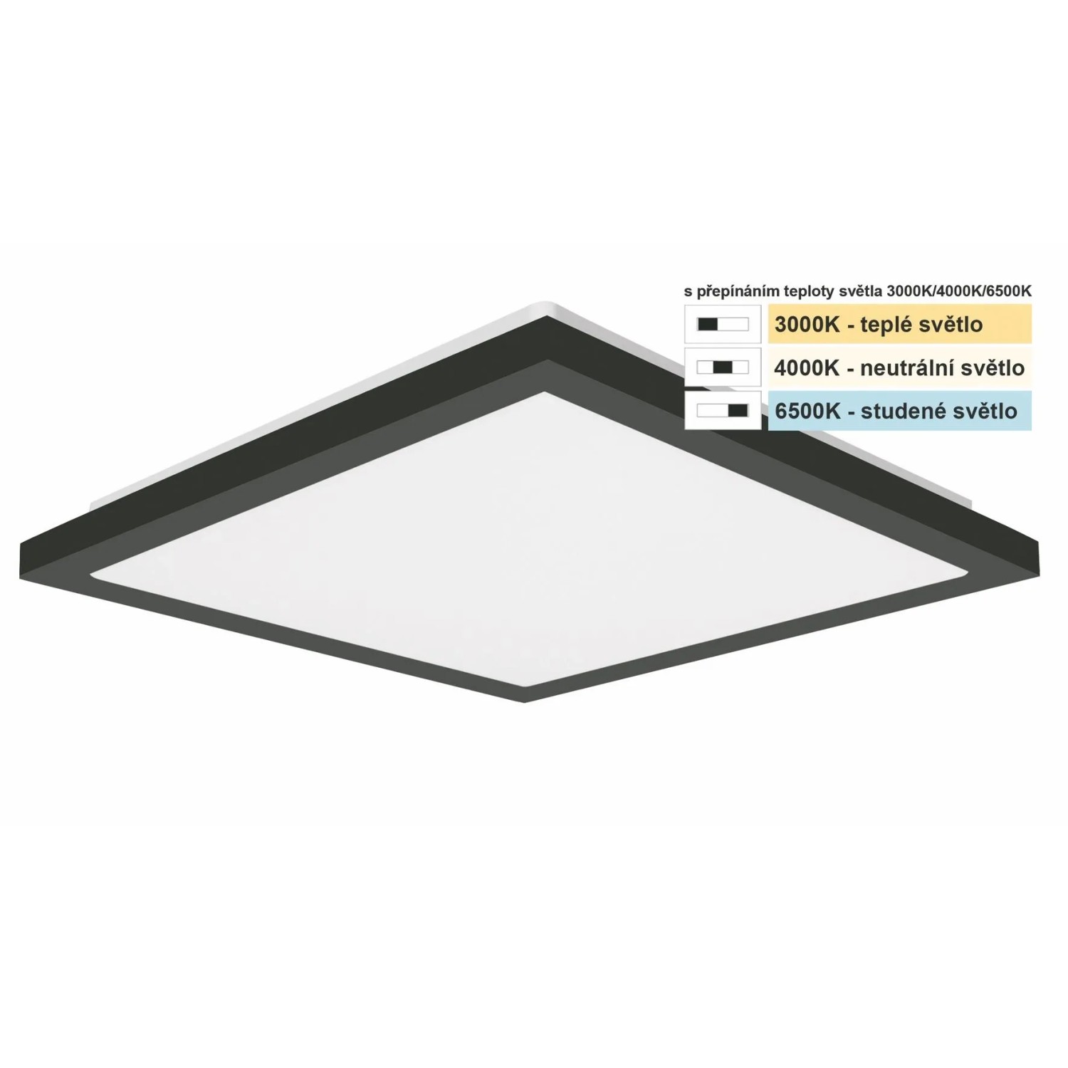 E-shop Top Light Kúpeľňové stropné LED svietidlo Onyx HS CCT 10W IP44 1000lm 28x28cm