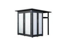 Weka Záhradná skriňa Garten Q Multi, antracitová, 217 x 224 x 224 cm Weka Záhradná skriňa Garten Q Multi, antracitová, 217 x 224 x 224 cm