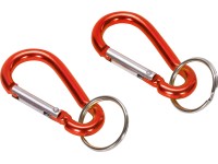 LUX-TOOLS Hliníková karabína červená 2 ks, 5 mm LUX-TOOLS Hliníková karabína červená 2 ks, 5 mm