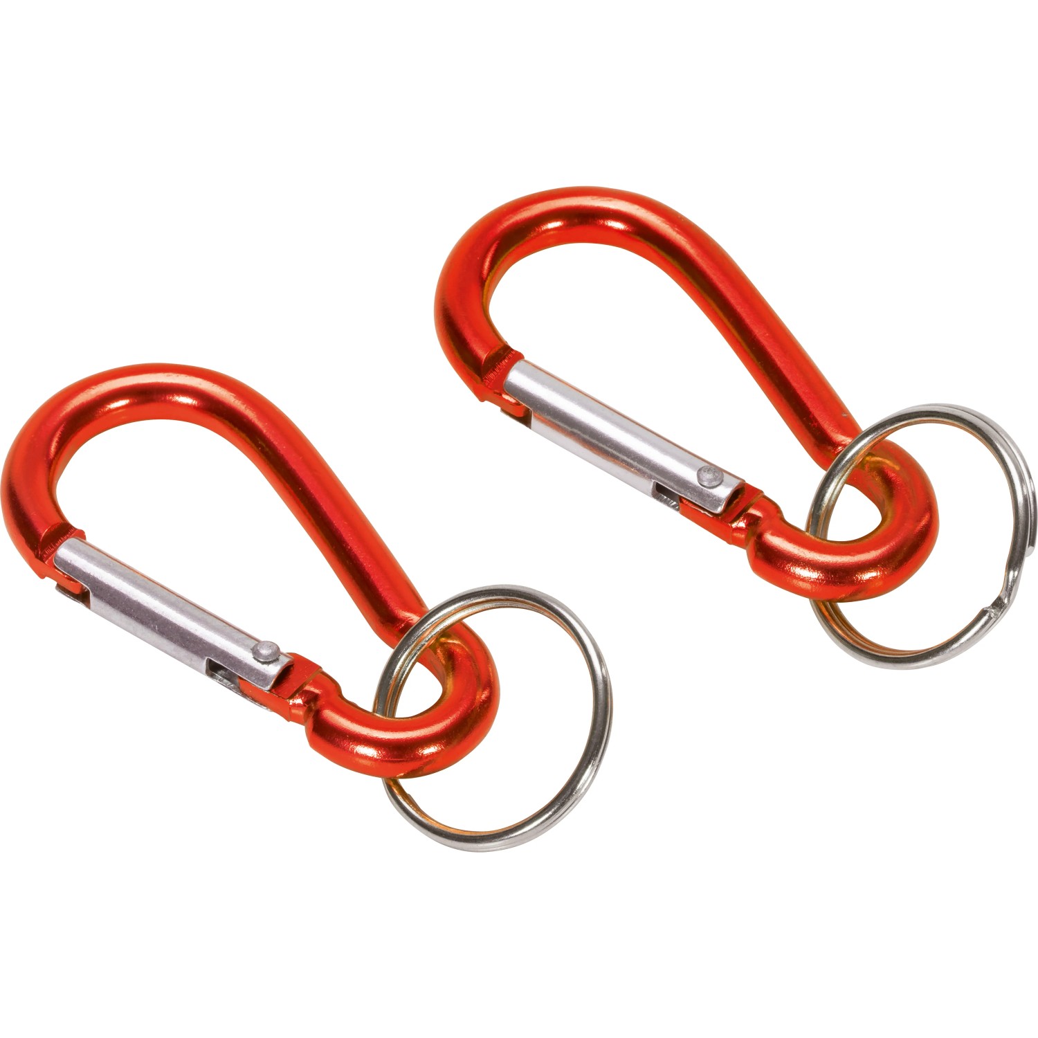 E-shop LUX-TOOLS Hliníková karabína červená 2 ks, 5 mm
