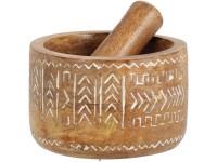 Koopman Mažiar a tĺk z mangového dreva, 10 x 10 x 6,5 cm