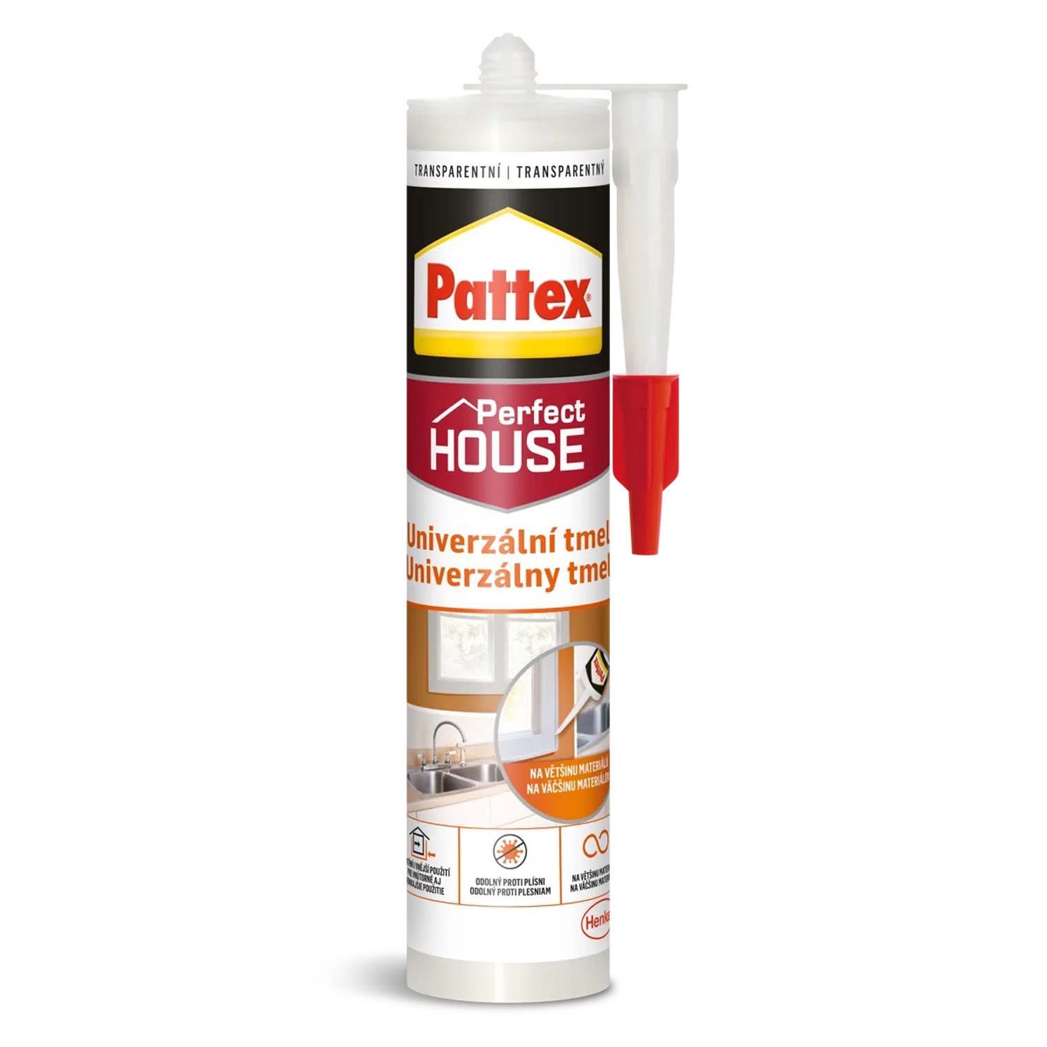 E-shop Pattex Univerzálny silikón biely, 280 ml
