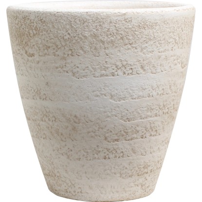 Váza Lava-Conica krémová, pr. 17 x 17 cm