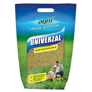 Balenie univerzálneho trávneho semena, 5 kg, pre plochu 250 m². Rýchle ozelenenie, odolné.