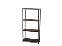 Plastový regál, 4 police, 60 x 30 x 138 cm Plastový regál, 4 police, 60 x 30 x 138 cm