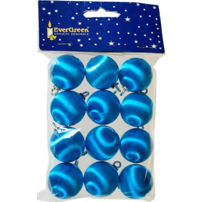 EverGreen Dekoračné guličky pr. 3 cm, modré, 12 ks