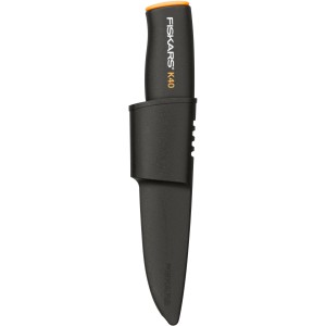 Univerzálny nôž Fiskars K40 s puzdrom, viacúčelový nôž pre záhradu, kempovanie a outdoor.