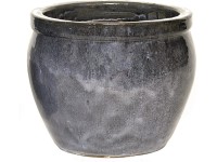 Mega Collections Kvetináč Glazed Delta Rim starožitná sivá pr. 21 x 16 cm Mega Collections Kvetináč Glazed Delta Rim starožitná sivá pr. 21 x 16 cm