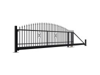 JARMEX Posuvná brána PRATO, čierna RAL9005, 1350 x 4000/6000 mm, P JARMEX Posuvná brána PRATO, čierna RAL9005, 1350 x 4000/6000 mm, P