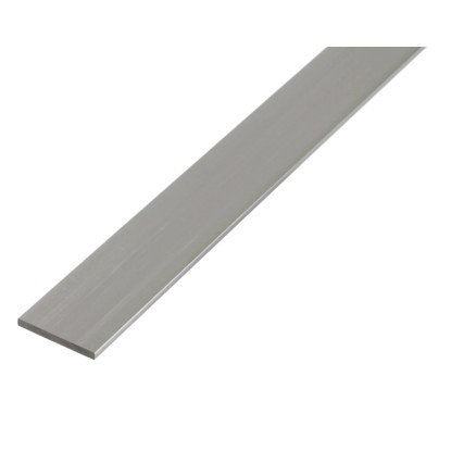 Plochá tyč 2 mm x 15 mm x 2000 mm strieborná eloxovaná