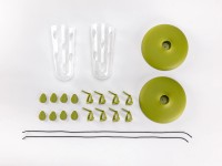 Multifunkčný set krmítko Robin 2v1 zelená Multifunkčný set krmítko Robin 2v1 zelená