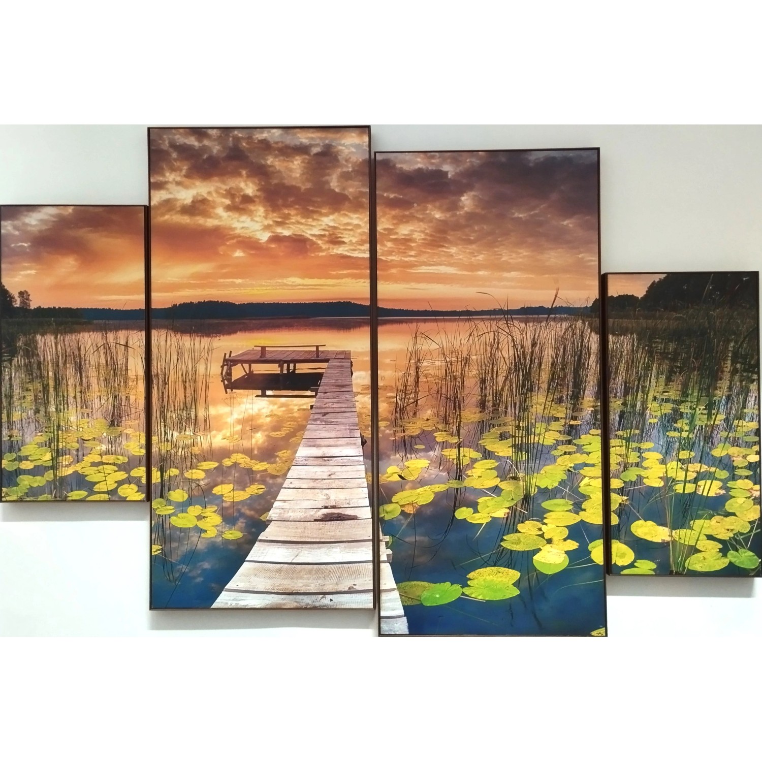 E-shop Bondecor 4dielna súprava obrazov Sun 70 x 100 cm