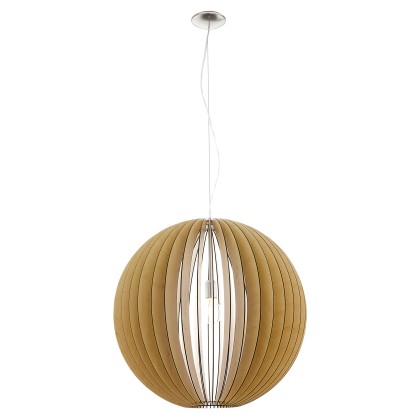 EGLO Závesné svietidlo Cossano farba javor priemer 70 cm