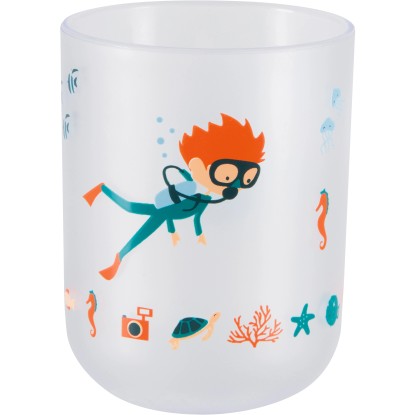 Spirella Pohár na zubné kefky Diver pre deti viacfarebný