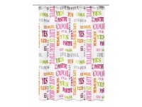 Kleine Wolke Sprchový záves Script 180 x 200 cm