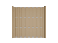 GroJa Plotový panel bez stĺpikov BPC/hliník, piesková, 180 x 180 cm GroJa Plotový panel bez stĺpikov BPC/hliník, piesková, 180 x 180 cm