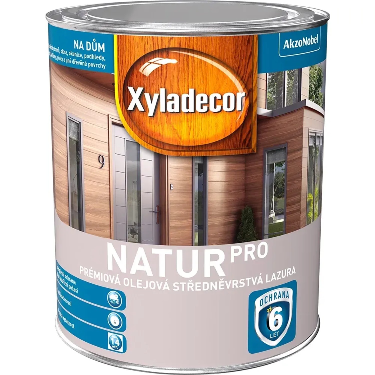 E-shop Xyladecor Prémiová olejová strednovrstvová lazúra Natur Pro bezfarebná 0,75 l