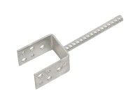 Pätka tvar U pre zabetónovanie s roxorom 14 mm, šírka 61 mm Pätka tvar U pre zabetónovanie s roxorom 14 mm, šírka 61 mm