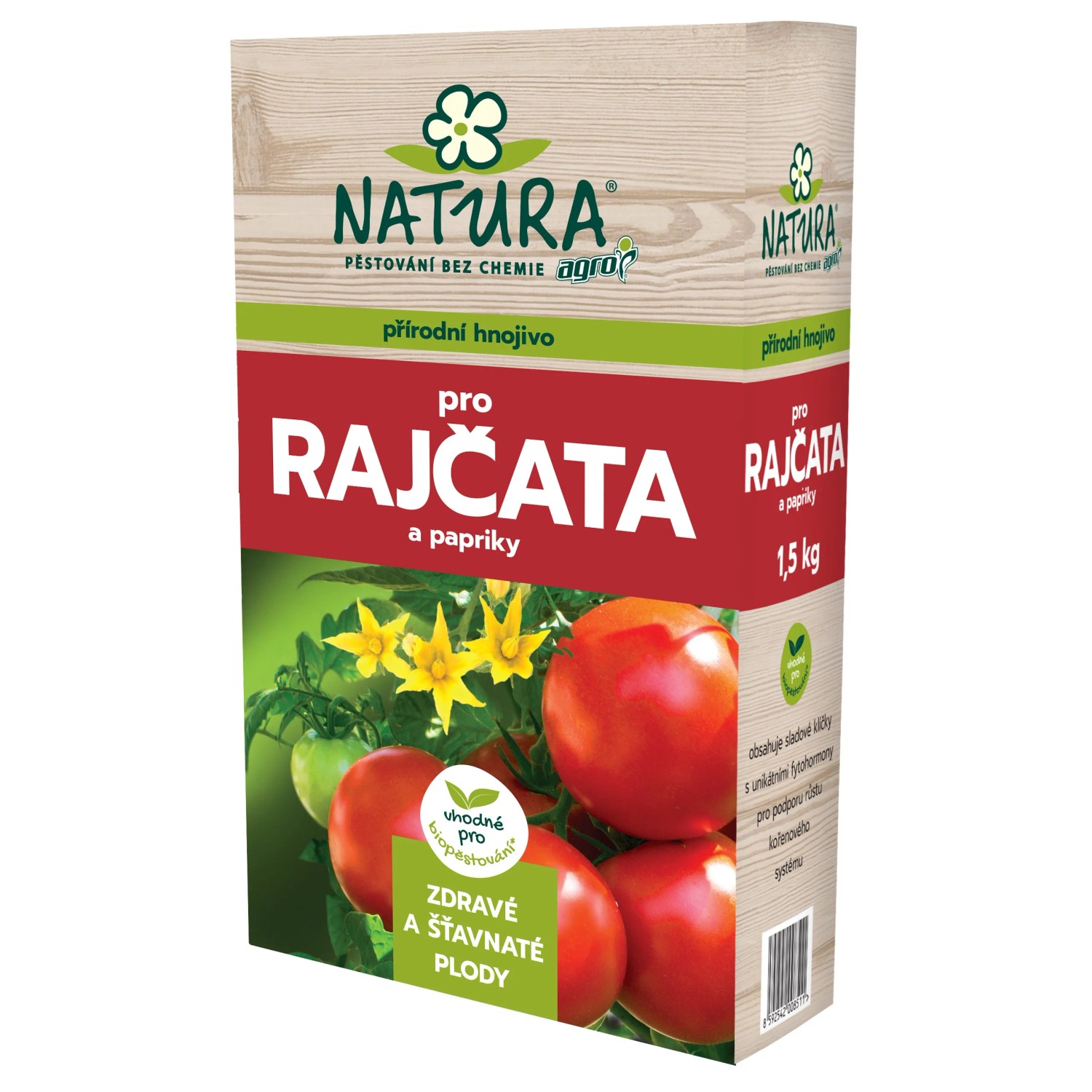 E-shop NATURA Prírodné hnojivo pre paradajky a papriky 1,5 kg