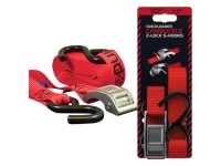 Quickloader Popruh so sponou Cambuckle Z-lock S-Hooks 400 kg, 4 m x 25 mm