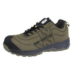 NINE WORTHS Nízka bezpečnostná obuv SPILL khaki/čierna veľ. 44