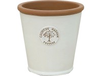 Keramický kvetináč Country Garden Pottery krémová pr. 19 x 19 cm