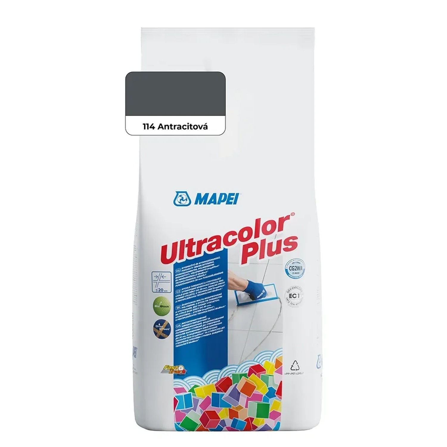 E-shop Mapei Škárovacia hmota Ultracolor Plus 2 kg, 114 antracit