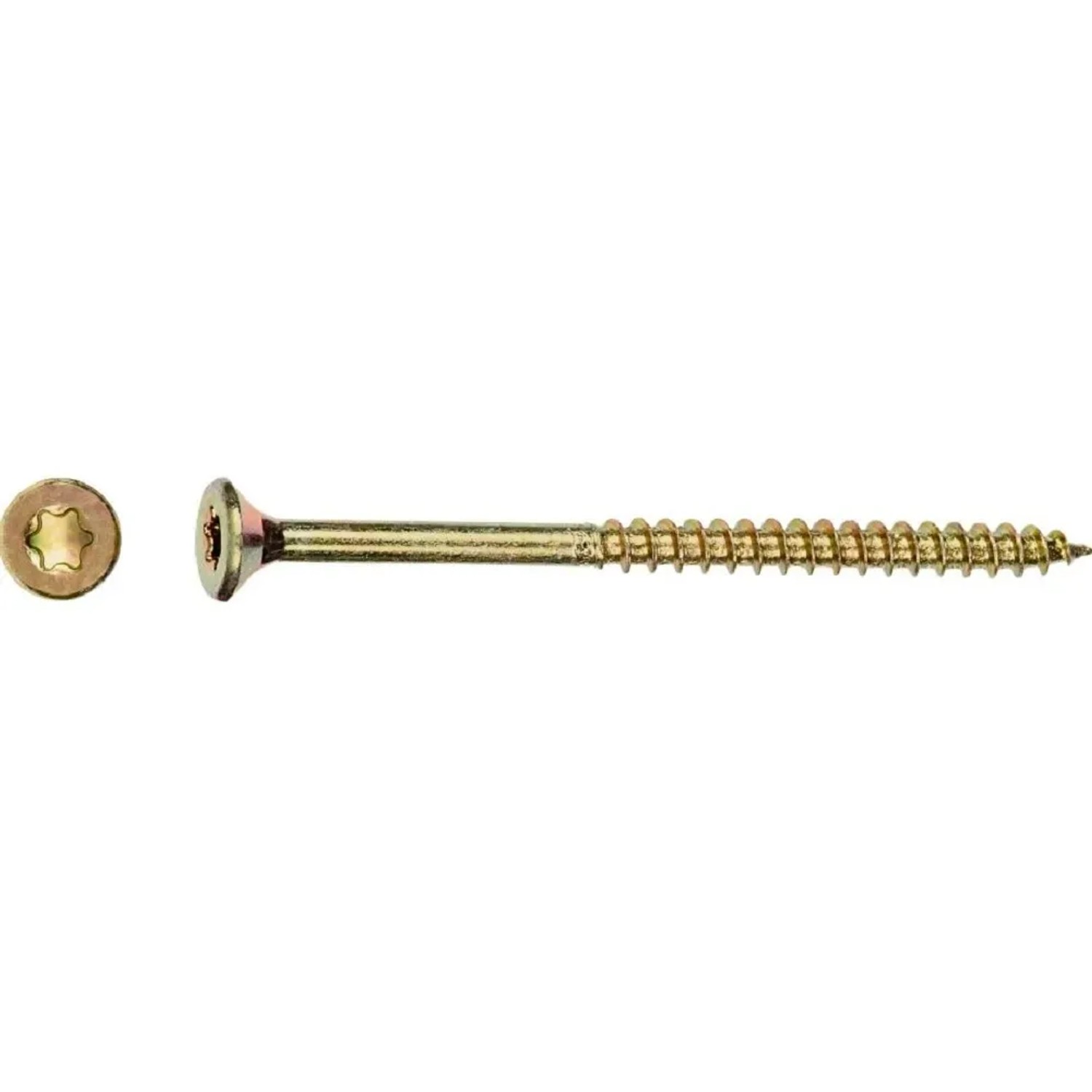 E-shop Uni skrutky so zápustnou hlavou TX25 čiastočný závit bielo pozink. 5x80 mm, 1 kg