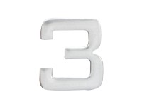 Cobra Číslica nalepovacia 3 - 25 mm, nerez Cobra Číslica nalepovacia 3 - 25 mm, nerez