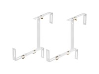 OBI držiak balkónového kvetináča biely nastaviteľný v 3 rozmeroch