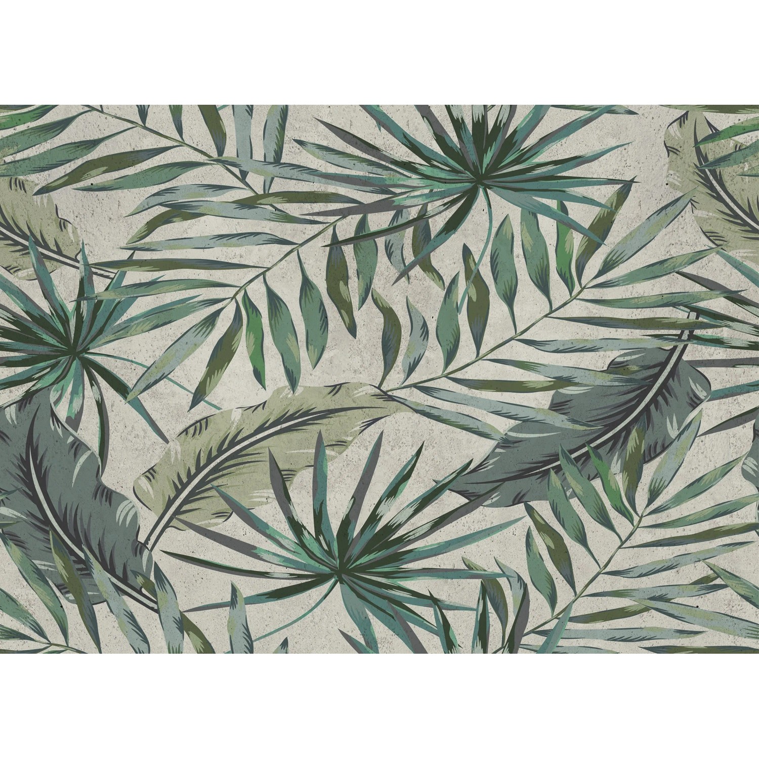 E-shop Crearreda Samolepiaci kuchynský panel 67283 tropické listy, 470 x 650 mm