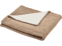 Flaušová deka Sherpa 130 cm x 150 cm béžová