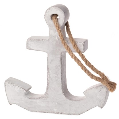 Dekoratívna figúrka kotva betónová 17 x 3,5 x 16,5 cm