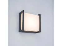 Lutec Vonkajšie nástenné LED svietidlo Qubo malé