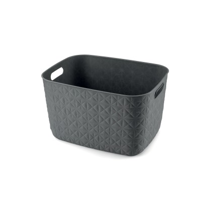 Curver Úložný kôš Softex L tmavo sivý 29,2 x 37,9 x 22,1 cm