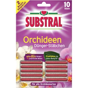 Substral Tyčinky s hnojivom pre orchidey, 10 kusov. Hnojivo pre nádherné orchidey.